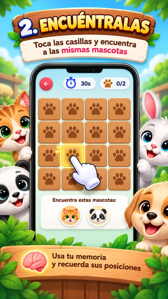 Paso 2: encuentra las mascotas ocultas